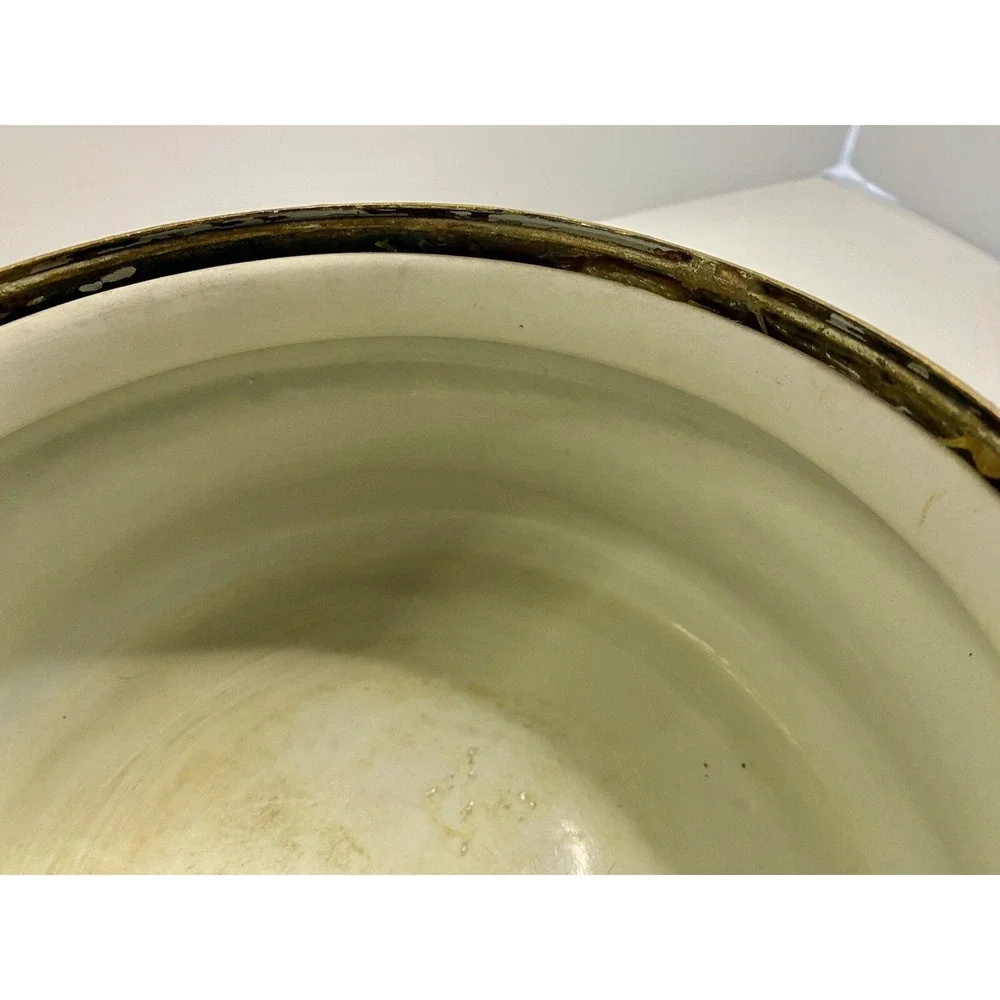 Antique Adams Tunstall Dark Blue Jasperware Bowl Dish Dogs Horses Scene See Pics